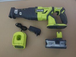 Ryobi Reciprocating Saw (Brushless) plus 5.0Ah Battery & fast charger