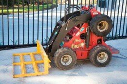 Mini loader rake leveller for hire Valley Heights