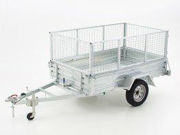 5X7 Cage Trailer with Ramp For Hire