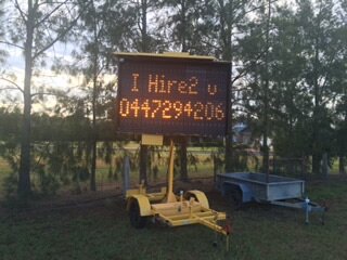 Variable Message Sign with Trailer
