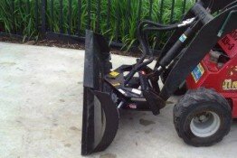 Mini loader grader blade for hire Valley Heights