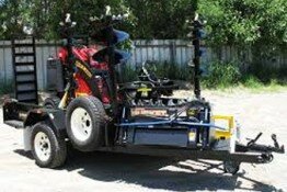 Mini loader trailer for hire Valley Heights