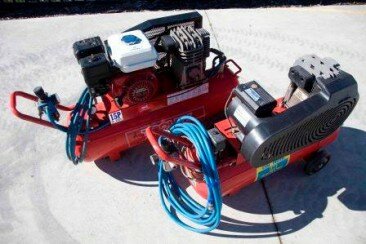 Air compressor- petrol and electric for hire in Valley Heights