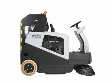 Medium ride on sweeper - Nilfisk SW5500 battery powered ride on sweeper