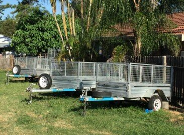8x5ft Caged Trailer
